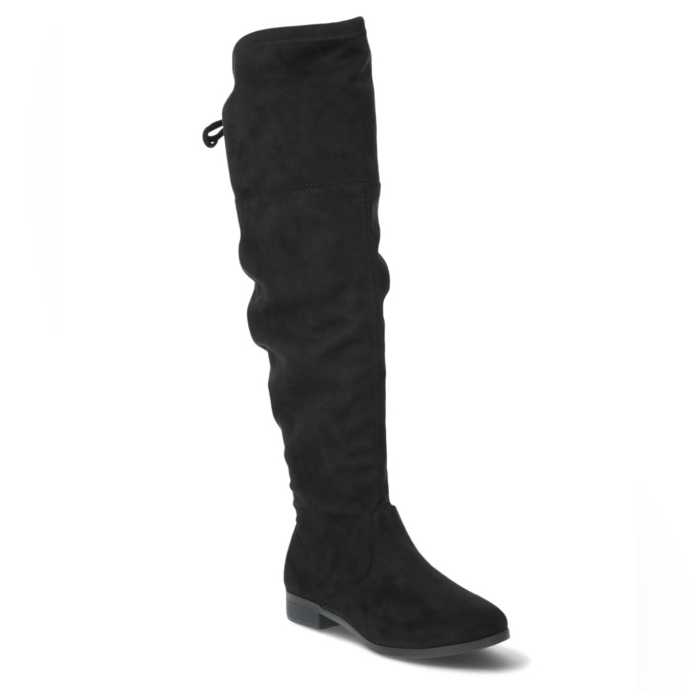 True and time over the knee black boot size 9w worn once